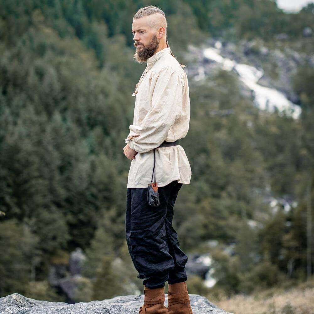 Pirate Shirt | Lace-up | Natural White - Image 5